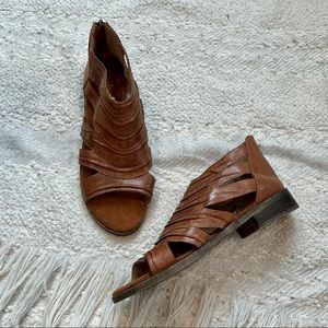 NEW! DIBA Dreamer brown leather open toe gladiator sandals